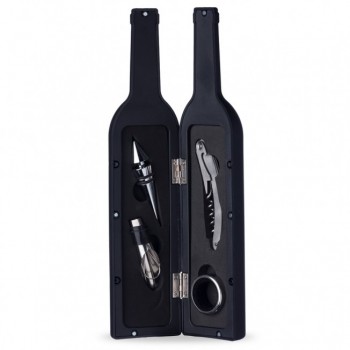 Brindes Promcionais - Kit Vinho Personalizado Garrafa 4 peças 